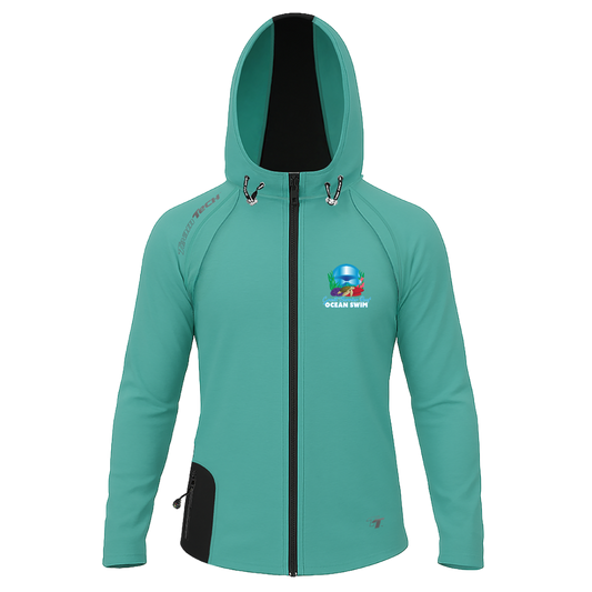 2025 GBROS TeamTech Performance Zip Hoodie - Teal