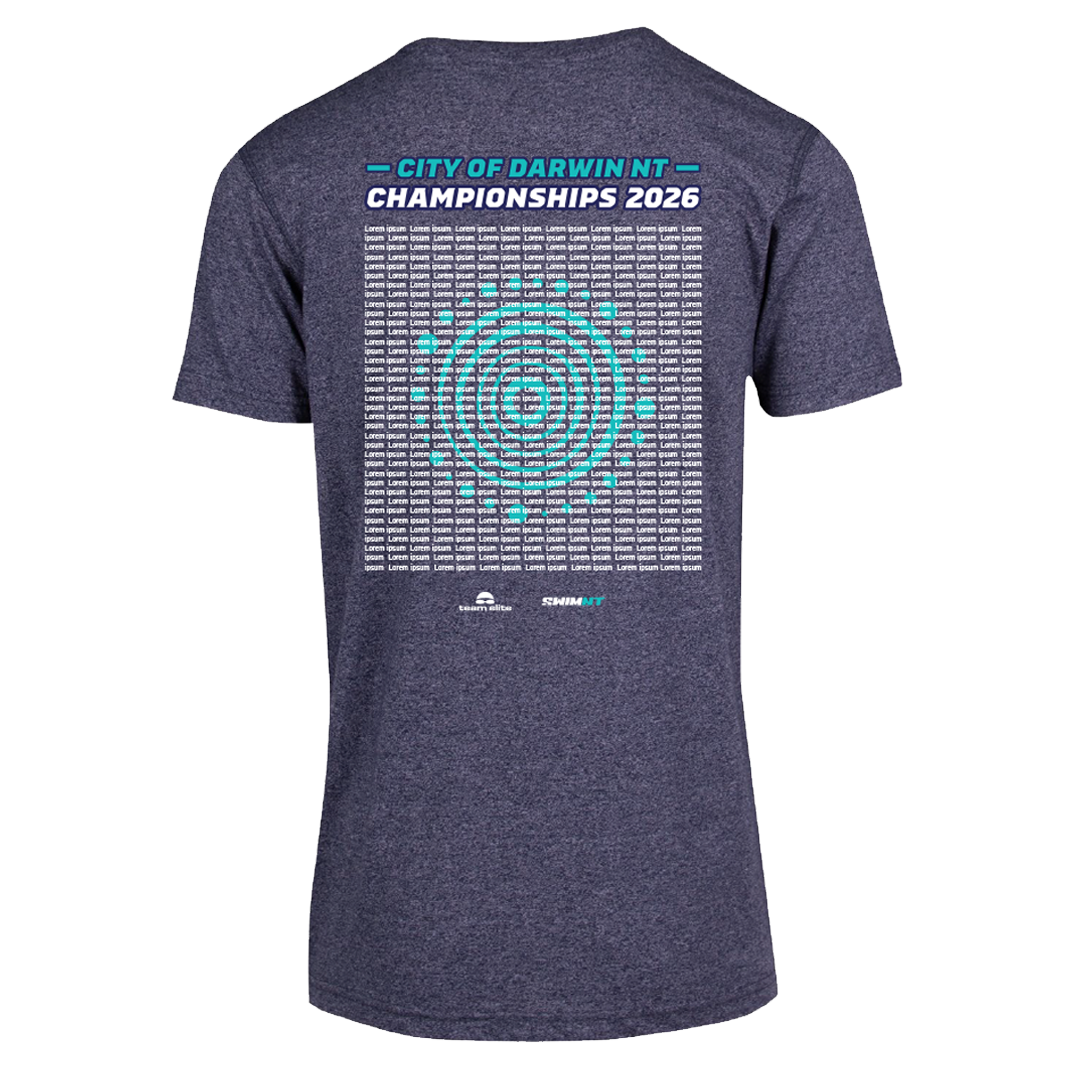 2026 Swimming NT Names T-Shirt - Navy Heather