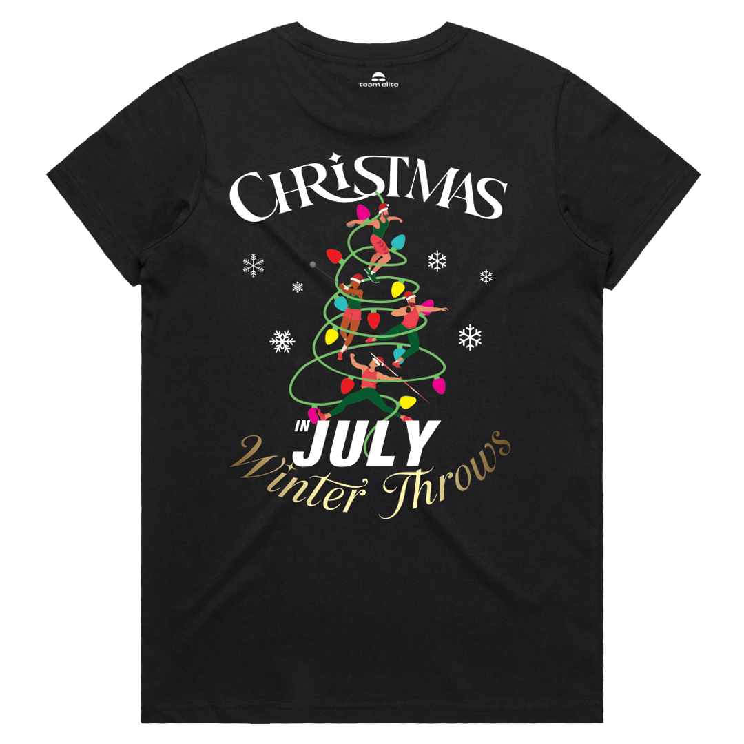 2026 QMA Christmas in July Tee - Ladies