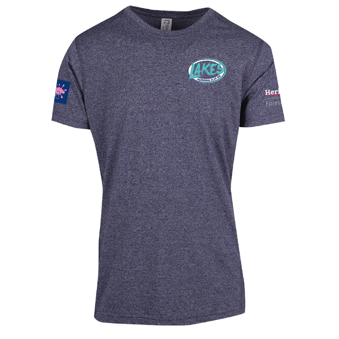 Lakes Swimming Club Greatness Heather Tee - Navy