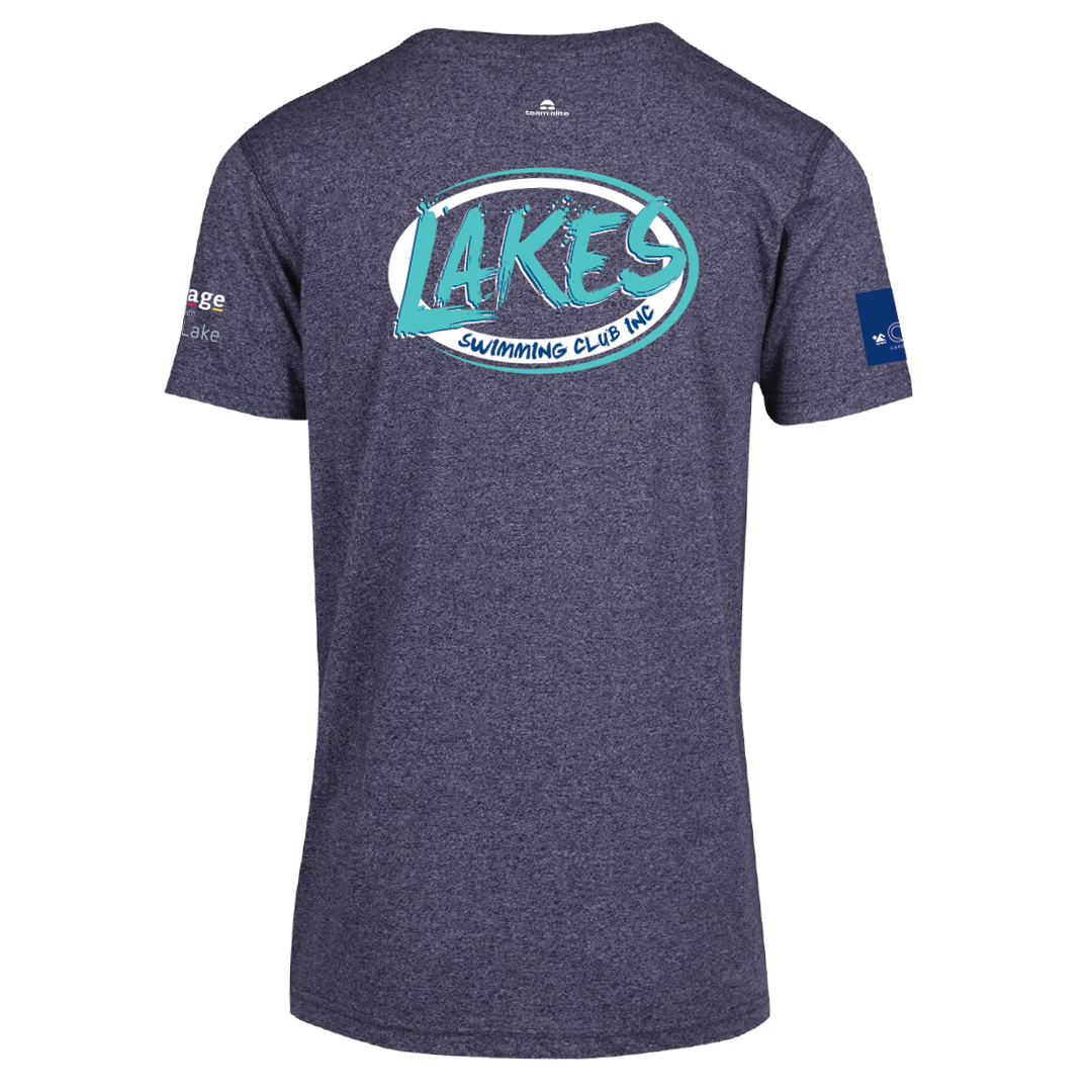 Lakes Swimming Club Greatness Heather Tee - Navy