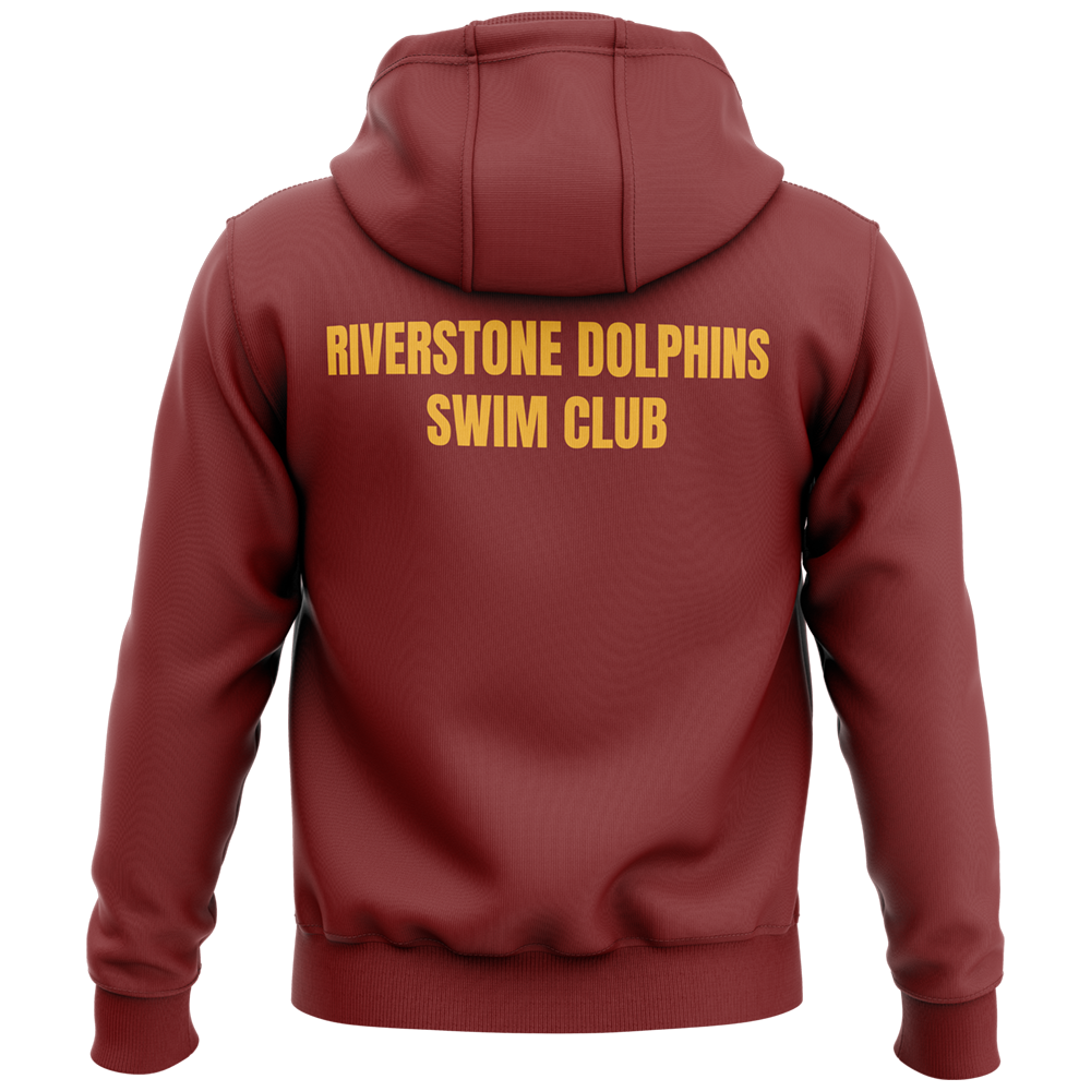Riverstone Dolphins Heavy Hoodie - Maroon