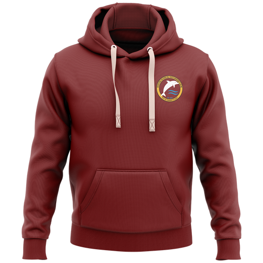 Riverstone Dolphins Heavy Hoodie - Maroon