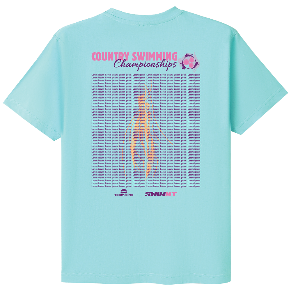 2025 Country Championships Names Tees - Aqua