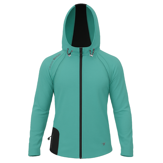 TeamTech Performance Zip Hoodie - Teal