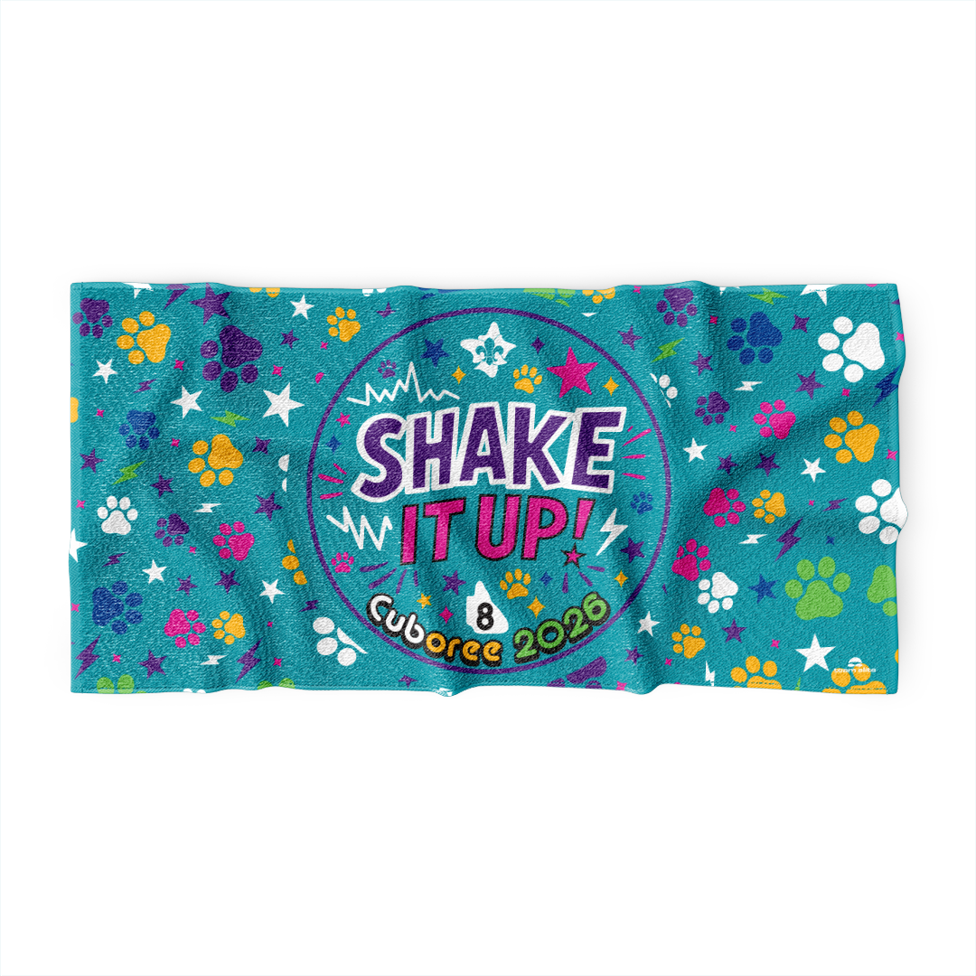 Cuboree 2026 – Shake It Up! Beach Towel