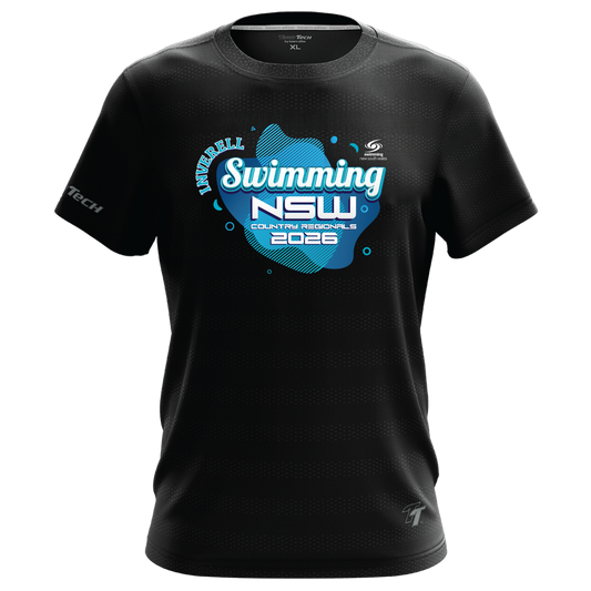 INVERELL: 2026 NSW Country Regionals Names T-Shirt - Black