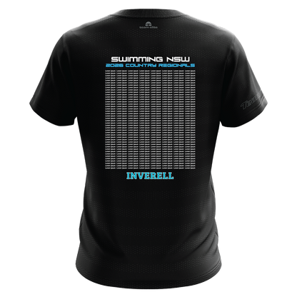 INVERELL: 2026 NSW Country Regionals Names T-Shirt - Black