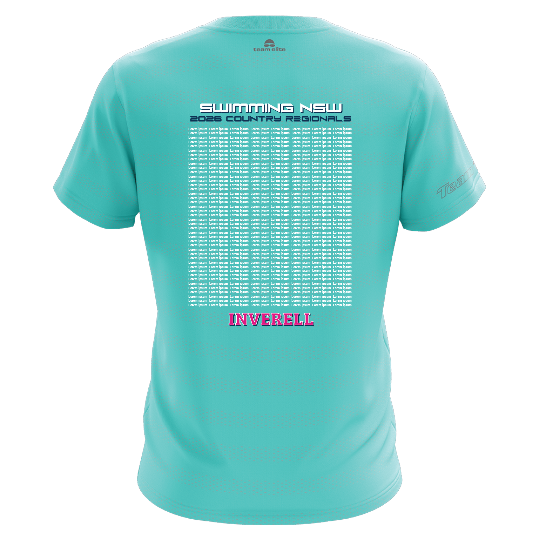 INVERELL: 2026 NSW Country Regionals Names T-Shirt - Teal