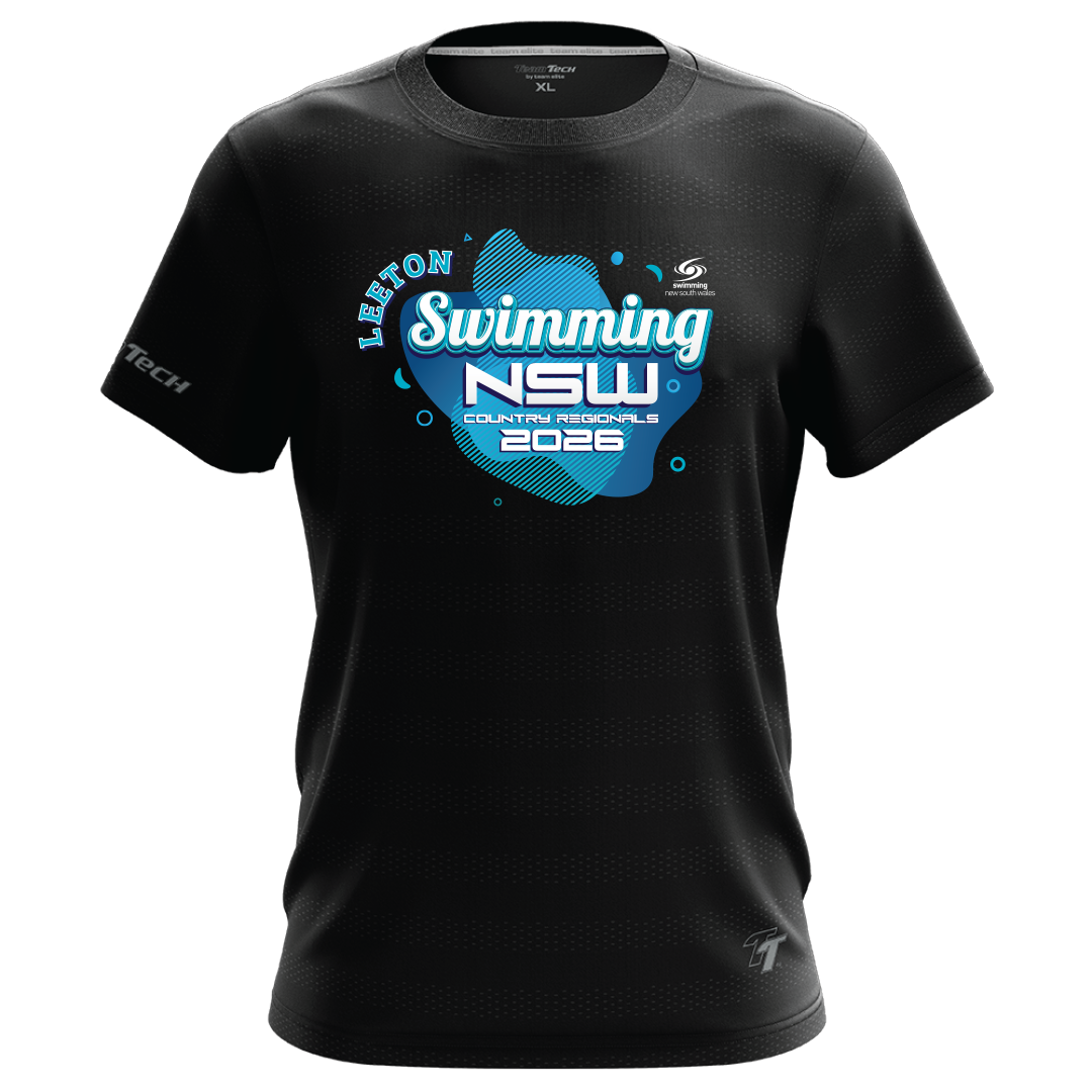 LEETON: 2026 NSW Country Regionals Names T-Shirt - Black