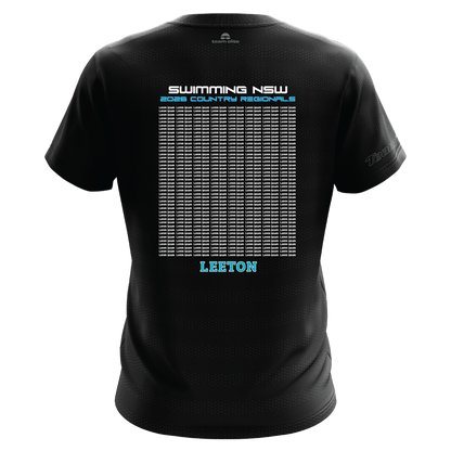 LEETON: 2026 NSW Country Regionals Names T-Shirt - Black