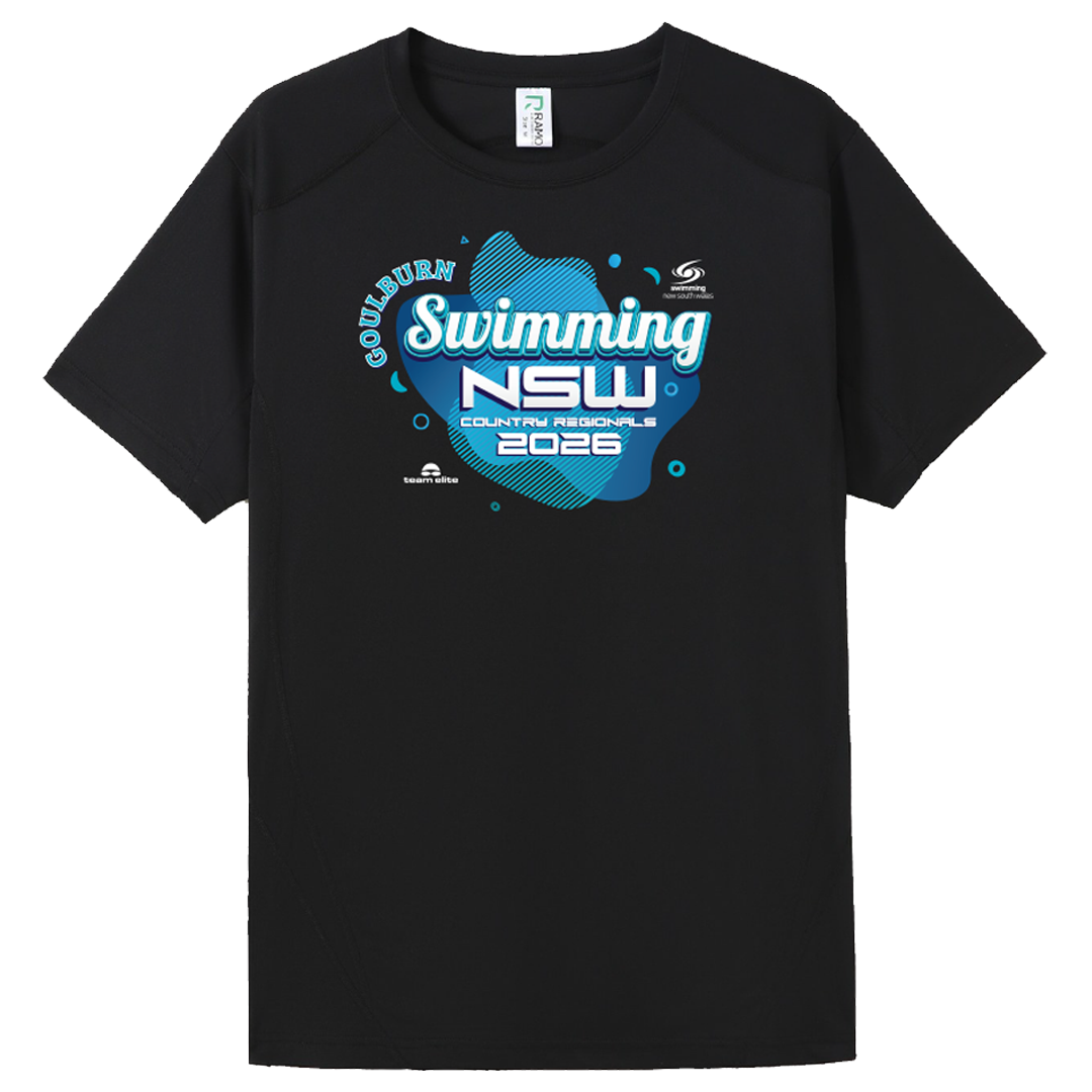 GOULBURN: 2026 NSW Country Regionals Names T-Shirt - Black