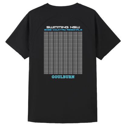 GOULBURN: 2026 NSW Country Regionals Names T-Shirt - Black