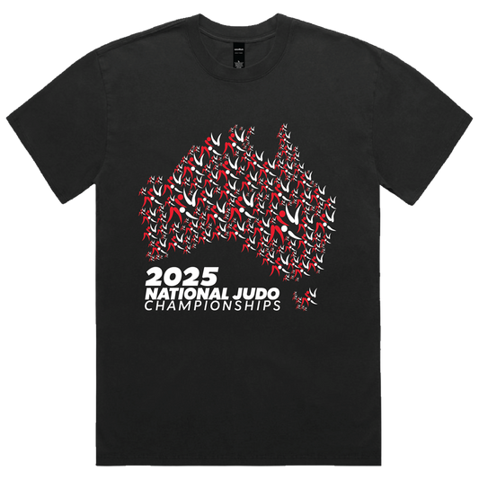 2025 Judo National Names T-Shirt - Faded Black