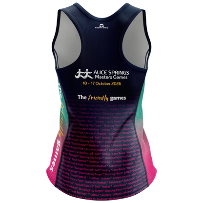 2026 ASMG Ladies Racerback Cool Dry Singlet