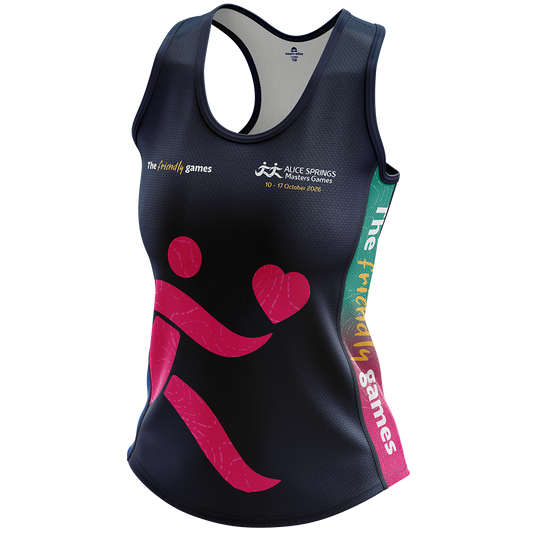 2026 ASMG Ladies Racerback Cool Dry Singlet