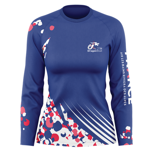 2026 FRANCE IBCPC Chemise unisexe à manches longues [Unisex Long-sleeve Shirt] - Bleu