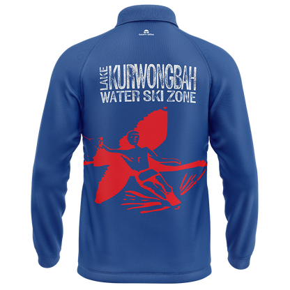 Lake Kurwongbah Long-sleeve Polo - Blue