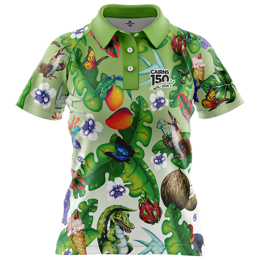 Cairns Celebrates 150 Years Ladies Polo - Green