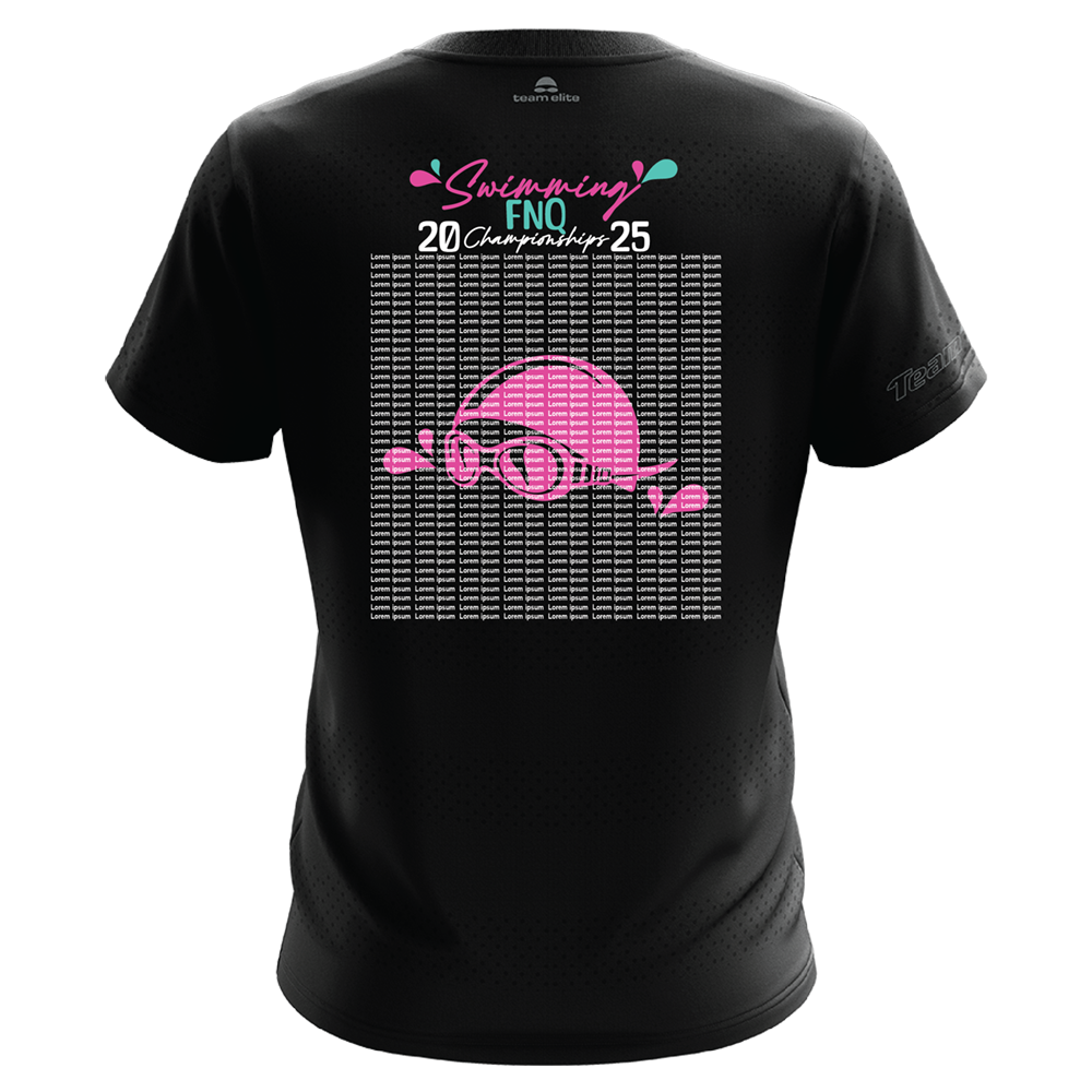 2025 FNQ Championship 'Names' Performance Tee - Black/Pink