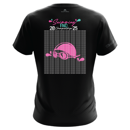 2025 FNQ Championship 'Names' Performance Tee - Black/Pink