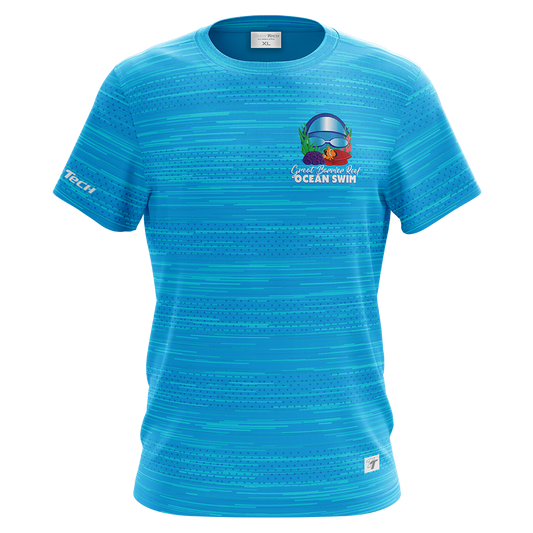 2024 GBROS TeamTech Names Tee - Aqua