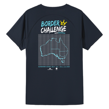 2026 Border Challenge Names T-Shirt - Navy
