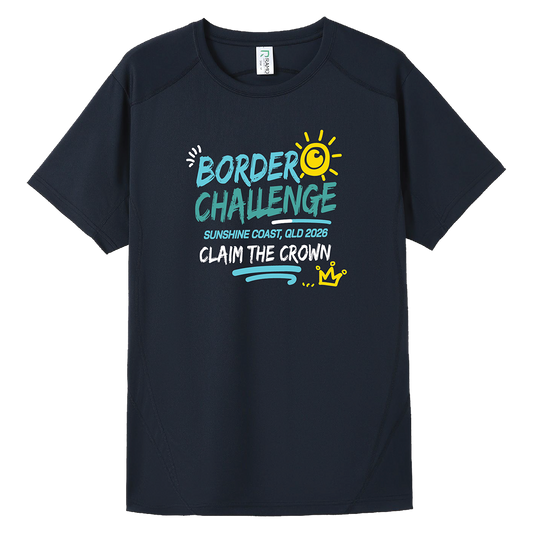 2026 Border Challenge Names T-Shirt - Navy