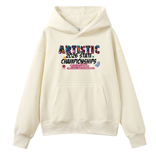 2026 GQ Artistic State Championship Hoodie - Beige