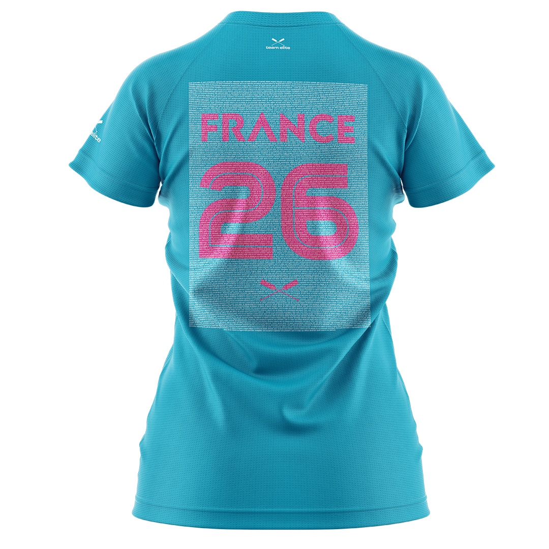 2026 FRANCE IBCPC Chemise avec nom de femme [Women Names Shirt] - Vert jade
