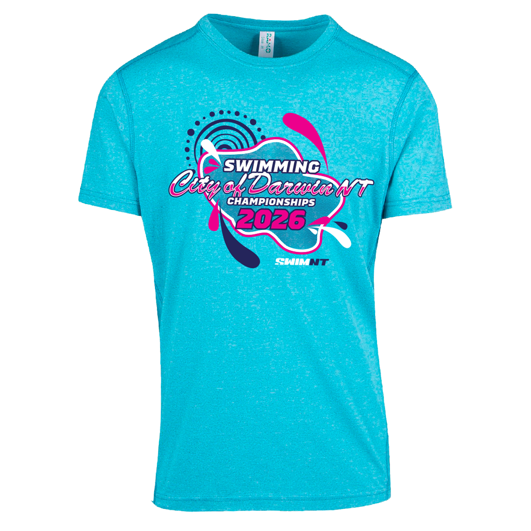 2026 Swimming NT Names T-Shirt - Jade Heather