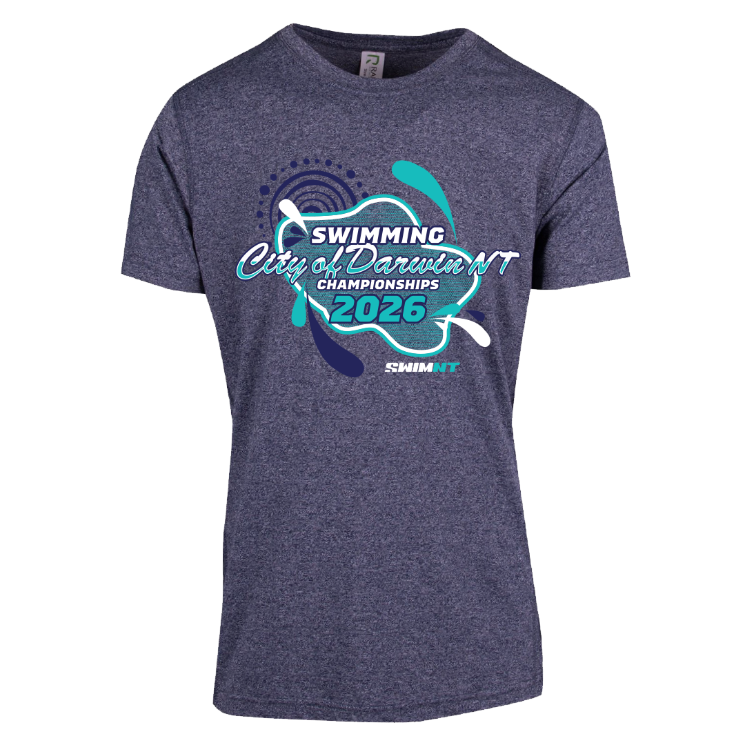 2026 Swimming NT Names T-Shirt - Navy Heather