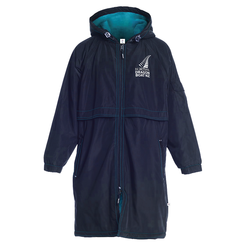 2025 NZDBA Championship Deck Parka - Navy/Aqua