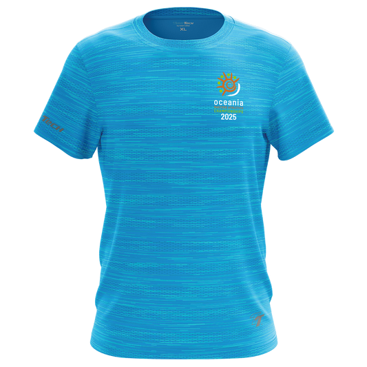 2025 OMA Sports Performance 'Names' Tee - Aqua