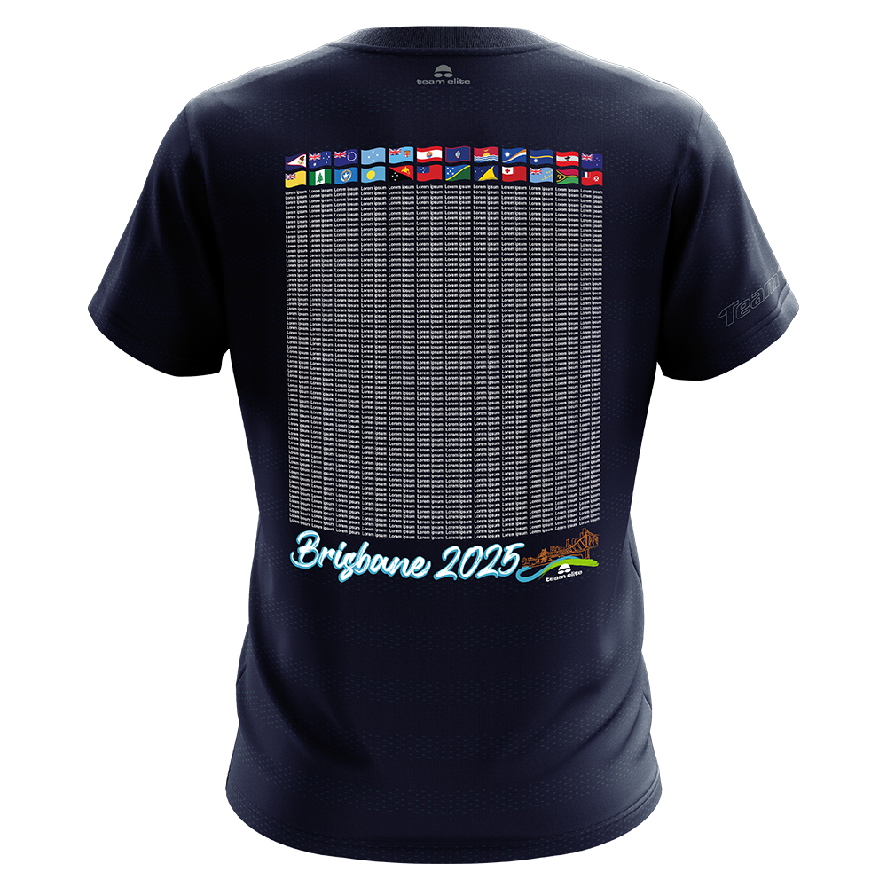 2025 OMA Sports Performance 'Names' Tee - Navy