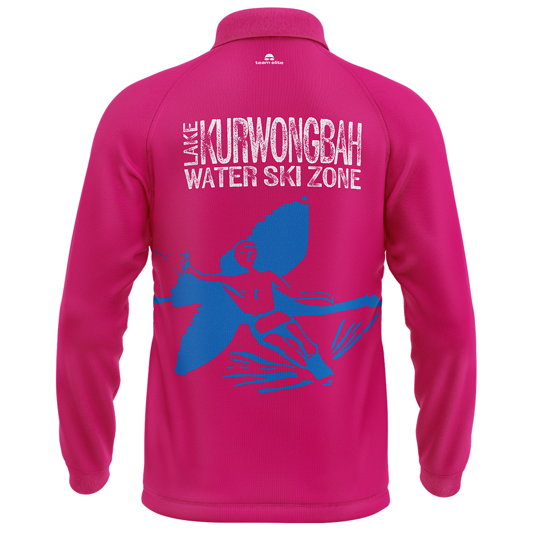 Lake Kurwongbah Long-sleeve Polo - Pink