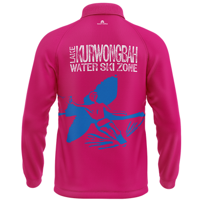 Lake Kurwongbah Long-sleeve Polo - Pink