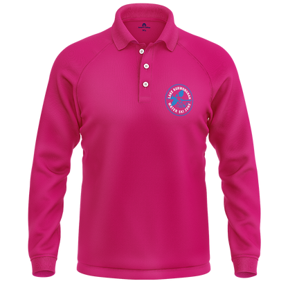 Lake Kurwongbah Long-sleeve Polo - Pink