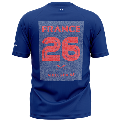 2026 FRANCE IBCPC Chemise unisexe avec prénoms [Unisex Names Shirt] - Bleu
