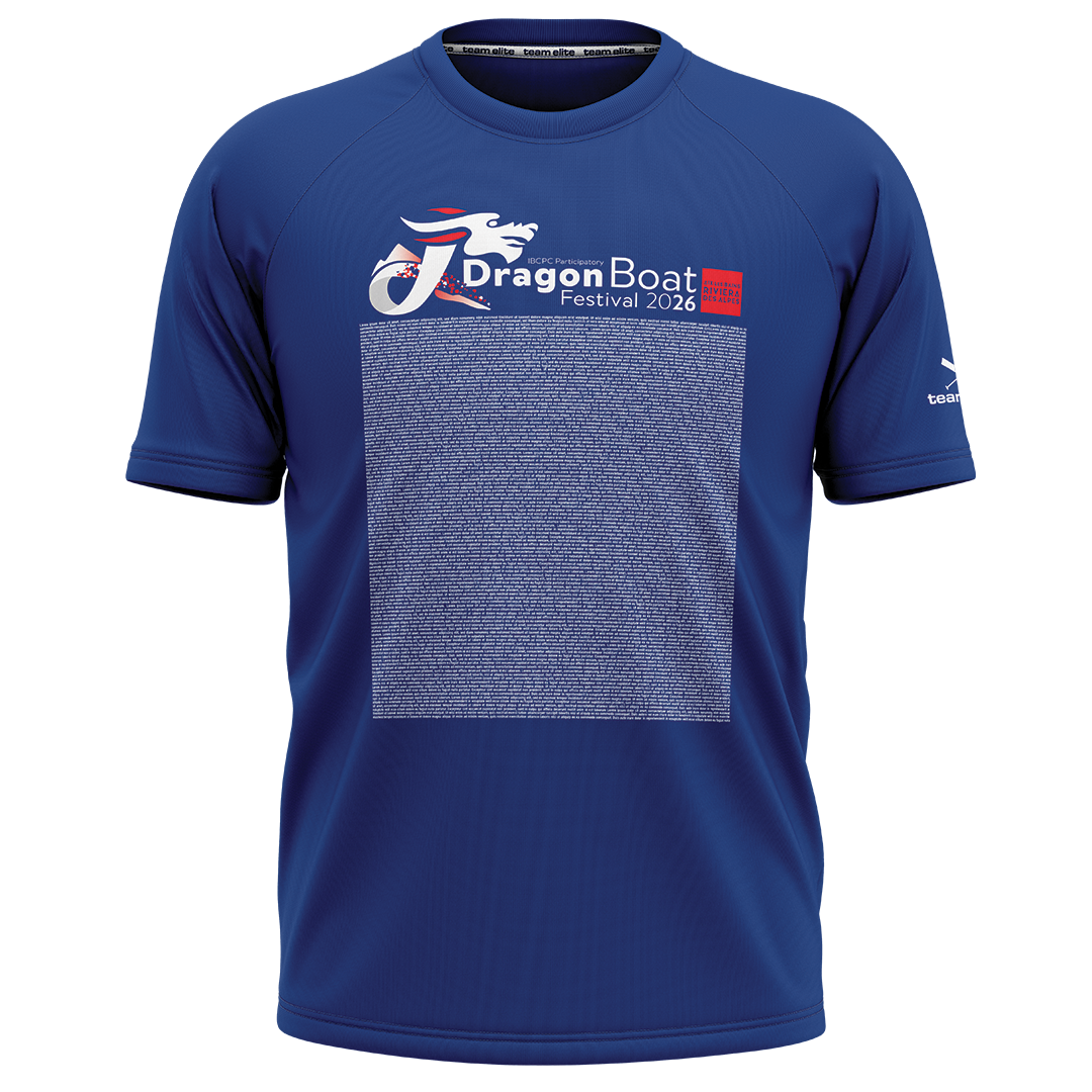 2026 FRANCE IBCPC Chemise unisexe avec prénoms [Unisex Names Shirt] - Bleu