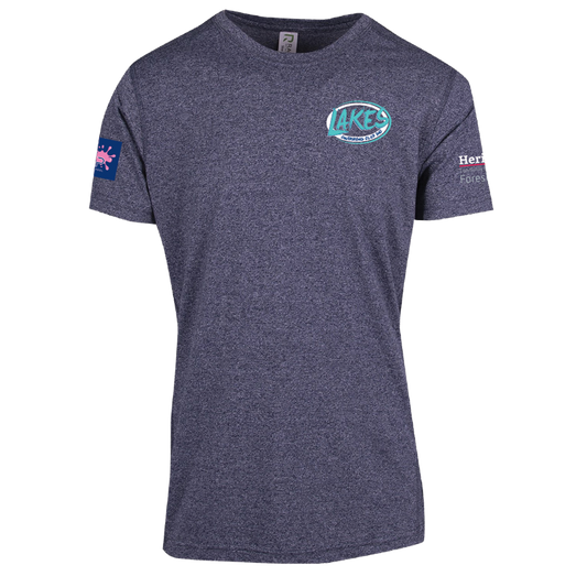 Lakes Swimming Club Greatness Heather Tee - Navy