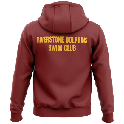 Riverstone Dolphins Heavy Hoodie - Maroon