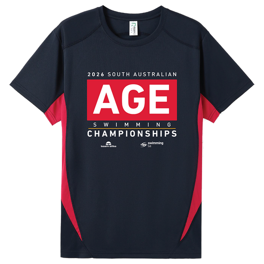 2026 SA AGE Championship Names T-Shirt - Navy/Red