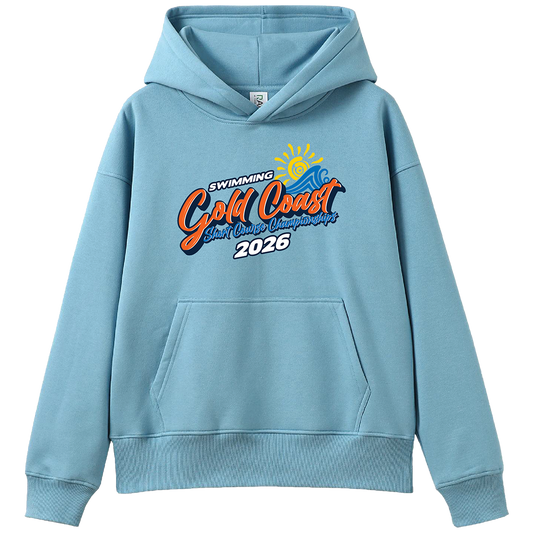 2026 Swimming Gold Coast Short Course Hoodie - Blue/Orange