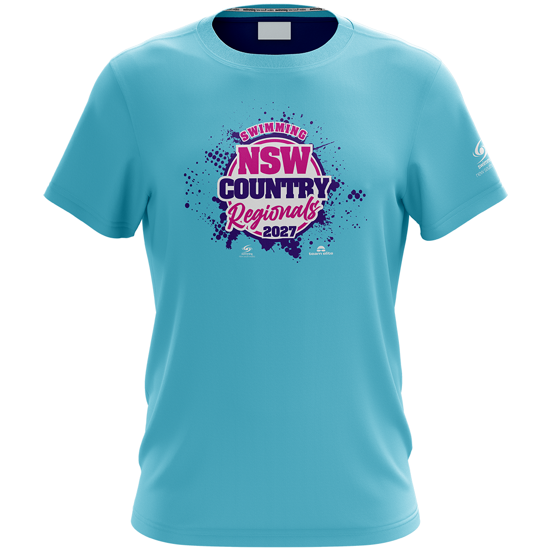 ORANGE: 2027 NSW Country Regionals Names T-Shirt - Aqua