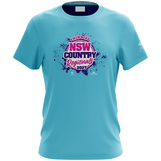 ORANGE: 2027 NSW Country Regionals Names T-Shirt - Aqua