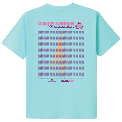 2025 Country Championships Names Tees - Aqua