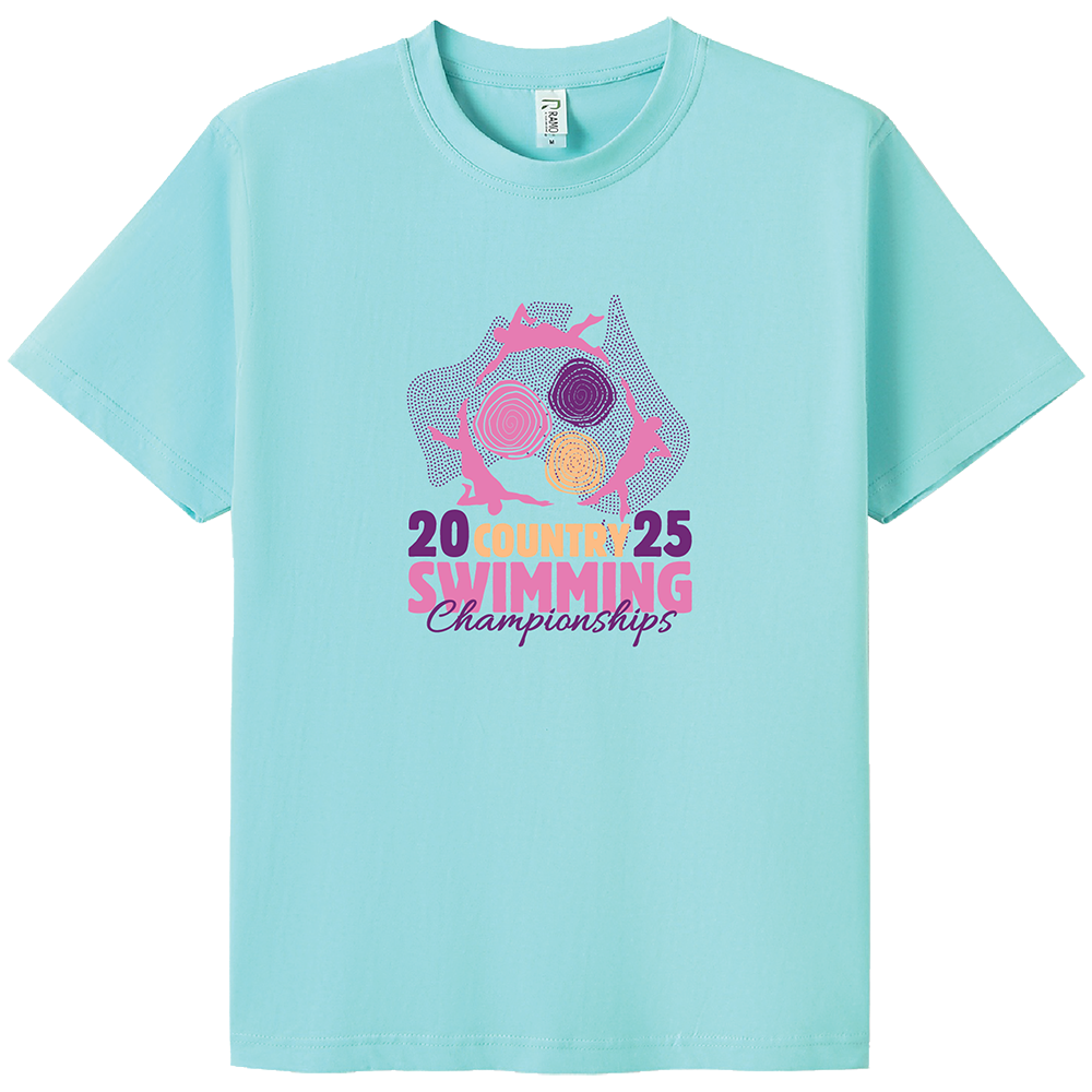 2025 Country Championships Names Tees - Aqua