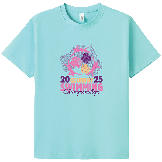 2025 Country Championships Names Tees - Aqua