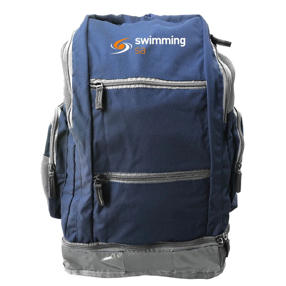 Swimming SA Aquatic Backpack - Navy/Silver